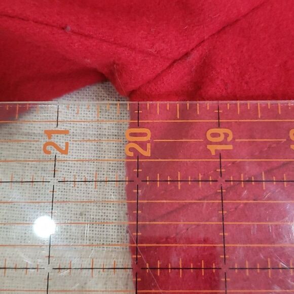 Old Navy Pea Coat Womens sz Medium Wool Blend Hooded Toggle Red - Picture 5 of 9